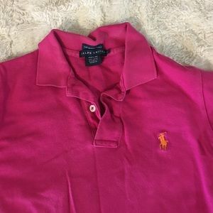 pink ralph lauren polo shirt